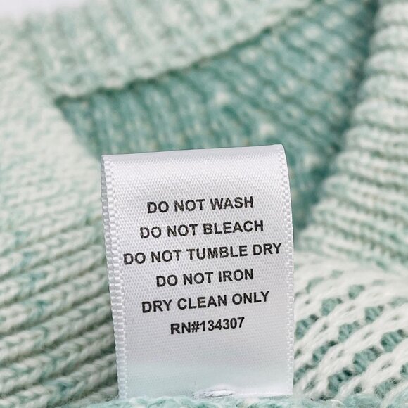 Lumiere Women's Chunky Knit V Neck Knit Sweater Size S Balloon Sleeve Faded - Picture 6 of 11